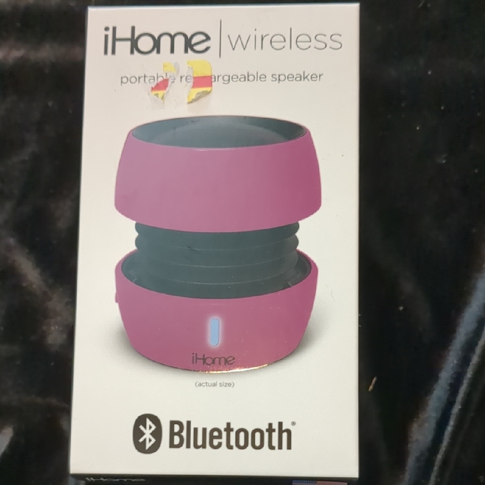 iHome Pink Portable Bluetooth Speaker